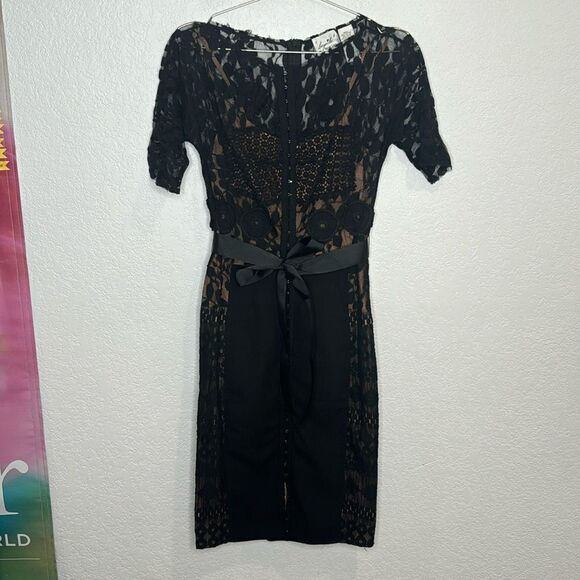 New Byron Lars Anthropologie Carissima Sheath Dress Size 4 - Picture 2 of 15